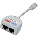 Lindy UTP Port Doubler netværkskabel Grå, Y-kabel grå, Grå, 10/100Base-T