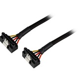 Sharkoon 15Pin SATA > 2x 15Pin SATA, Y-kabel Sort