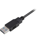 Sharkoon 1m, 2xUSB3.0-A USB-kabel USB 3.2 Gen 1 (3.1 Gen 1) USB A Sort, Forlængerledning Sort, 2xUSB3.0-A, 1 m, USB A, USB A, USB 3.2 Gen 1 (3.1 Gen 1), Hanstik/Hunstik, Sort