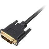 Sharkoon 1m, HDMI/DVI-D Sort, Adapter Sort, HDMI/DVI-D, 1 m, HDMI, DVI-D, Hanstik, Hanstik, 1920 x 1080 pixel