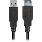 Sharkoon 2m, 2xUSB3.0-A USB-kabel USB 3.2 Gen 1 (3.1 Gen 1) USB A Sort, Forlængerledning Sort, 2xUSB3.0-A, 2 m, USB A, USB A, USB 3.2 Gen 1 (3.1 Gen 1), Hanstik/Hunstik, Sort