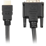 Sharkoon 2m, HDMI/DVI-D Sort, Adapter Sort, HDMI/DVI-D, 2 m, HDMI, DVI-D, Hanstik, Hanstik, 1920 x 1080 pixel