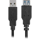 Sharkoon 3m, 2xUSB3.0-A USB-kabel USB 3.2 Gen 1 (3.1 Gen 1) USB A Sort, Forlængerledning Sort, 2xUSB3.0-A, 3 m, USB A, USB A, USB 3.2 Gen 1 (3.1 Gen 1), Hanstik/Hunstik, Sort