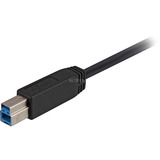 Sharkoon 3m, USB3.0-A/USB3.0-B USB-kabel USB 3.2 Gen 1 (3.1 Gen 1) USB A USB B Sort Sort, USB3.0-A/USB3.0-B, 3 m, USB A, USB B, USB 3.2 Gen 1 (3.1 Gen 1), Hanstik/Hanstik, Sort
