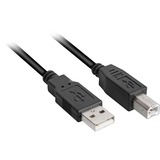 4044951015245 USB-kabel 0,5 m USB 2.0 USB A USB B Sort