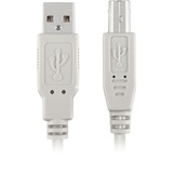 Sharkoon 4044951015290 USB-kabel 0,5 m USB 2.0 USB A USB B Grå grå, 0,5 m, USB A, USB B, USB 2.0, Hanstik/Hanstik, Grå