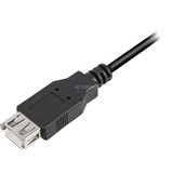 Sharkoon 4044951015405 USB-kabel 1 m USB 2.0 USB A Sort, Forlængerledning Sort, 1 m, USB A, USB A, USB 2.0, Hanstik/Hunstik, Sort