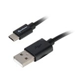 Sharkoon 4044951021598, Kabel Sort