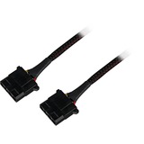 Sharkoon 4Pin 5,25" > 2x 4Pin 5,25", Y-kabel Sort