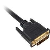 Sharkoon DVI-D/DVI-D (24+1), 1 m DVI kabel Sort Sort, 1 m, 1 m, DVI-D, DVI-D, Hanstik, Hanstik, Sort