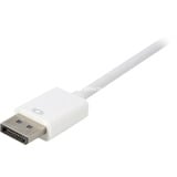 Sharkoon DisplayPort 1.2 > DVI24+1 Converter, Kabel Hvid