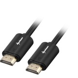 Sharkoon HDMI/HDMI 4K, 1m HDMI-kabel HDMI Type A (Standard) Sort Sort, 1m, 1 m, HDMI Type A (Standard), HDMI Type A (Standard), 3D, Audio Return Channel (ARC), Sort