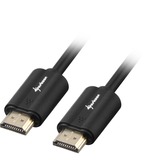 Sharkoon HDMI/HDMI 4K, 2m HDMI-kabel HDMI Type A (Standard) Sort Sort, 2m, 2 m, HDMI Type A (Standard), HDMI Type A (Standard), 3D, Audio Return Channel (ARC), Sort