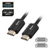 Sharkoon HDMI/HDMI 4K, 5m HDMI-kabel HDMI Type A (Standard) Sort Sort, 5m, 5 m, HDMI Type A (Standard), HDMI Type A (Standard), 3D, Audio Return Channel (ARC), Sort