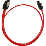Sharkoon SATA 2 Cable with latch, 50 cm SATA-kabel 0,5 m Rød Rød, 50 cm, 0,5 m, SATA II, Rød, Bulk