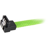 Sharkoon SATA 3 SATA-kabel 0,3 m SATA 7-pin Sort Grøn, 0,3 m, SATA III, SATA 7-pin, SATA 7-pin, Hanstik/Hanstik, Sort