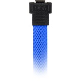 Sharkoon SATA 3 SATA-kabel 0,6 m SATA 7-pin Sort, Blå Blå, 0,6 m, SATA III, SATA 7-pin, SATA 7-pin, Hanstik/Hanstik, Sort, Blå