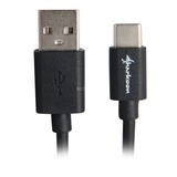Sharkoon USB 2.0 kabel, USB-A stik > USB-C stik Sort