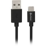 Sharkoon USB 2.0 kabel, USB-A stik > USB-C stik Sort