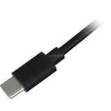 Sharkoon USB 2.0 kabel, USB-A stik > USB-C stik Sort