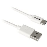 Sharkoon USB 2.0 kabel, USB-A stik > USB-C stik Hvid