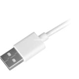 Sharkoon USB 2.0 kabel, USB-A stik > USB-C stik Hvid