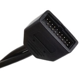 SilverStone G11303050-RT USB-kabel Sort, Adapter Sort, USB 3.0, USB 2.0, Sort