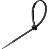 goobay 17069 kabelsamler Sort 100 stk, Kabelbindere Sort, Sort, 5 cm, -35 - 85 °C, 20 cm, 2,5 mm, 100 stk