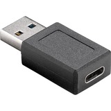 45400 kabel kønsskifter USB C USB A Sort, Adapter