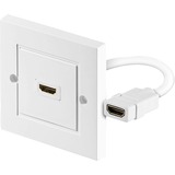 goobay 51722 HDMI-kabel HDMI Type A (Standard) Hvid, Samledåse Hvid, HDMI Type A (Standard), HDMI Type A (Standard), 3D, Hvid