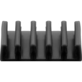 goobay 70433 kabelorganisator Skrivebord Kabelholder Sort 2 stk, Kabelføring Sort, Kabelholder, Skrivebord, Sort