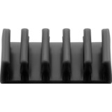 goobay 70433 kabelorganisator Skrivebord Kabelholder Sort 2 stk, Kabelføring Sort, Kabelholder, Skrivebord, Sort