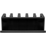 goobay 70433 kabelorganisator Skrivebord Kabelholder Sort 2 stk, Kabelføring Sort, Kabelholder, Skrivebord, Sort