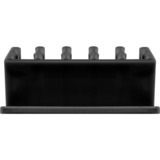 goobay 70433 kabelorganisator Skrivebord Kabelholder Sort 2 stk, Kabelføring Sort, Kabelholder, Skrivebord, Sort