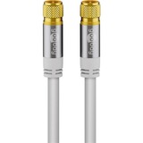 goobay 70653 koaxial kabel 10 m F Hvid Hvid, 10 m, F, F, Hvid