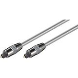 goobay AVK 221-1000 10.0m fiberoptisk kabel 10 m toslink Sølv Sølv, 10 m, toslink, toslink