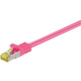 goobay RJ-45 CAT7 5m netværkskabel Magenta S/FTP (S-STP) Pink, 5 m, Cat7, S/FTP (S-STP), RJ-45, RJ-45