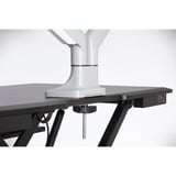 Kensington SmartFit One-Touch-arm til to skærme, som kan justeres i højden, Skærmbeslag grå, som kan justeres i højden, Gennemgående bolt, 9 kg, 33 cm (13"), 81,3 cm (32"), 100 x 100 mm, Sølv