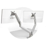 Kensington SmartFit One-Touch-arm til to skærme, som kan justeres i højden, Skærmbeslag grå, som kan justeres i højden, Gennemgående bolt, 9 kg, 33 cm (13"), 81,3 cm (32"), 100 x 100 mm, Sølv