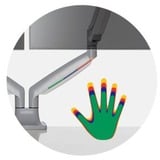 Kensington SmartFit One-Touch-arm til to skærme, som kan justeres i højden, Skærmbeslag grå, som kan justeres i højden, Gennemgående bolt, 9 kg, 33 cm (13"), 81,3 cm (32"), 100 x 100 mm, Sølv
