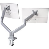 Kensington SmartFit One-Touch-arm til to skærme, som kan justeres i højden, Skærmbeslag grå, som kan justeres i højden, Gennemgående bolt, 9 kg, 33 cm (13"), 81,3 cm (32"), 100 x 100 mm, Sølv