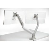 Kensington SmartFit One-Touch-arm til to skærme, som kan justeres i højden, Skærmbeslag grå, som kan justeres i højden, Gennemgående bolt, 9 kg, 33 cm (13"), 81,3 cm (32"), 100 x 100 mm, Sølv