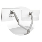 Kensington SmartFit® One-Touch dobbelt skærmarm, Skærmbeslag grå, Gennemgående bolt, 9 kg, 33 cm (13"), 81,3 cm (32"), 100 x 100 mm, Sølv