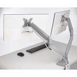 Kensington SmartFit® One-Touch dobbelt skærmarm, Skærmbeslag grå, Gennemgående bolt, 9 kg, 33 cm (13"), 81,3 cm (32"), 100 x 100 mm, Sølv