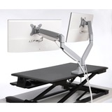 Kensington SmartFit® One-Touch dobbelt skærmarm, Skærmbeslag grå, Gennemgående bolt, 9 kg, 33 cm (13"), 81,3 cm (32"), 100 x 100 mm, Sølv