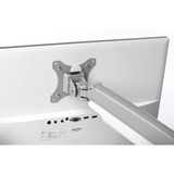 Kensington SmartFit® One-Touch dobbelt skærmarm, Skærmbeslag grå, Gennemgående bolt, 9 kg, 33 cm (13"), 81,3 cm (32"), 100 x 100 mm, Sølv