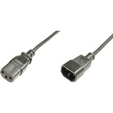  AK-440201-018-S el-ledning Sort 1,8 m IEC C14 IEC C13, Forlængerledning Sort, 1,8 m, IEC C14, IEC C13, H05VV-F3G, 250 V, 10 A