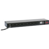 APC AP7920B strømforsyningsenhed (PDU) 8 AC stikkontakt(er) 0U/1U Sort, Fordeler Sort, Målte, Omskiftet, 0U/1U, Horisontal/vertikal, Sort, 8 AC stikkontakt(er), C13 forbinder