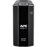 APC BR650MI UPS-enhed Interaktivt indgangsstik 0,65 kVA 390 W 6 AC stikkontakt(er) Sort, Interaktivt indgangsstik, 0,65 kVA, 390 W, Sine, 176 V, 294 V