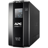 APC BR900MI UPS-enhed Interaktivt indgangsstik 0,9 kVA 540 W 6 AC stikkontakt(er) Sort, Interaktivt indgangsstik, 0,9 kVA, 540 W, Sine, 176 V, 294 V